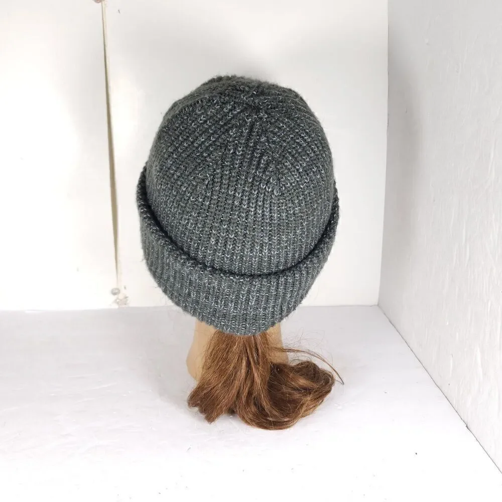 The North Face Unisex OS The Salty Dog Green Arcylic Ribbed Cuffed Beanie Hat
